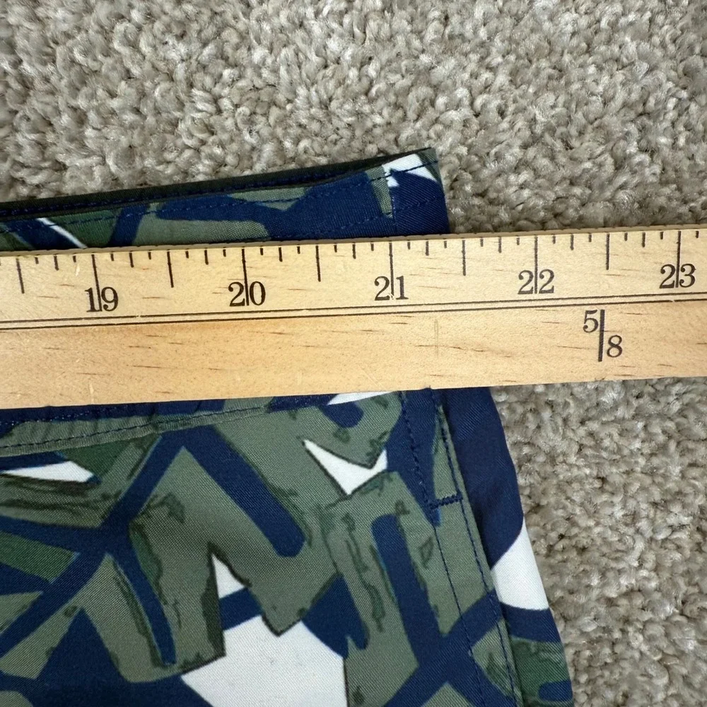 Haggar‎ In Motion Mens Active Short XL 40/42 Tropical Monstera Navy Green NEW